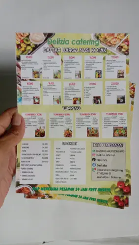Brosur menu catering